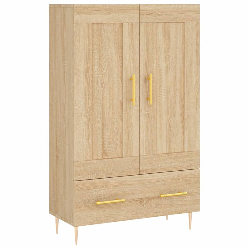 vidaXL sonoma tölgy színű szerelt fa magasszekrény 69,5 x 31 x 115 cm