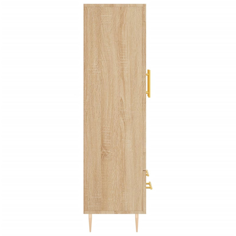 vidaXL sonoma tölgy színű szerelt fa magasszekrény 69,5 x 31 x 115 cm