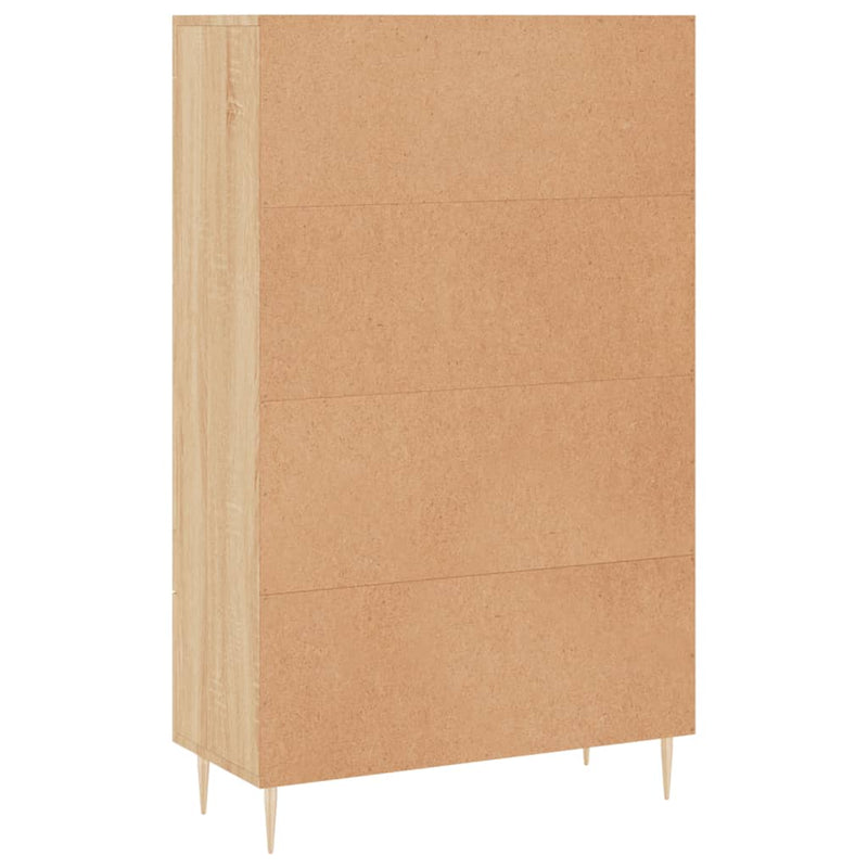 vidaXL sonoma tölgy színű szerelt fa magasszekrény 69,5 x 31 x 115 cm