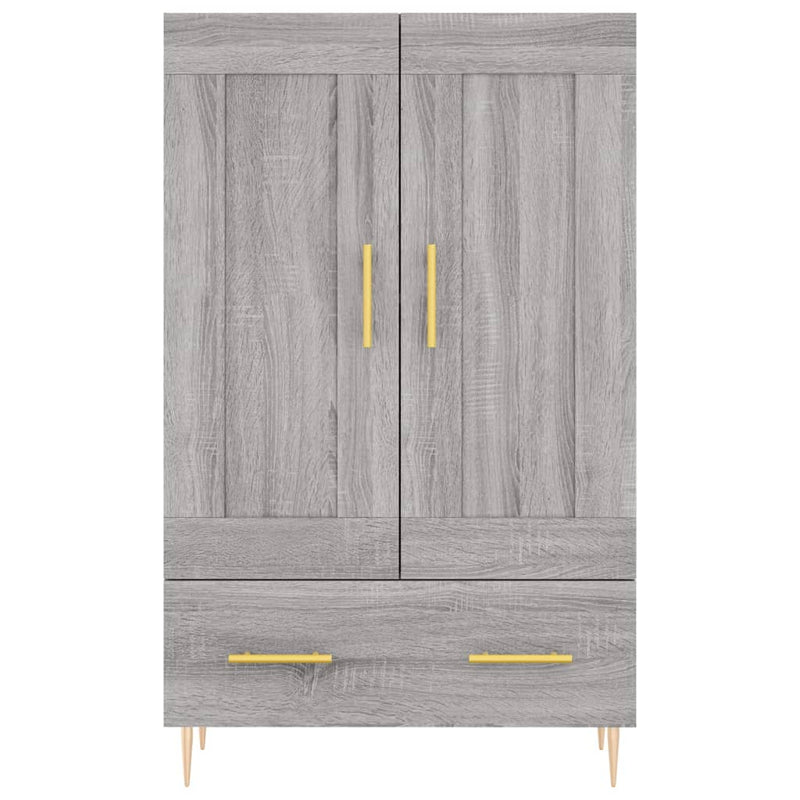 vidaXL szürke sonoma szerelt fa magasszekrény 69,5 x 31 x 115 cm