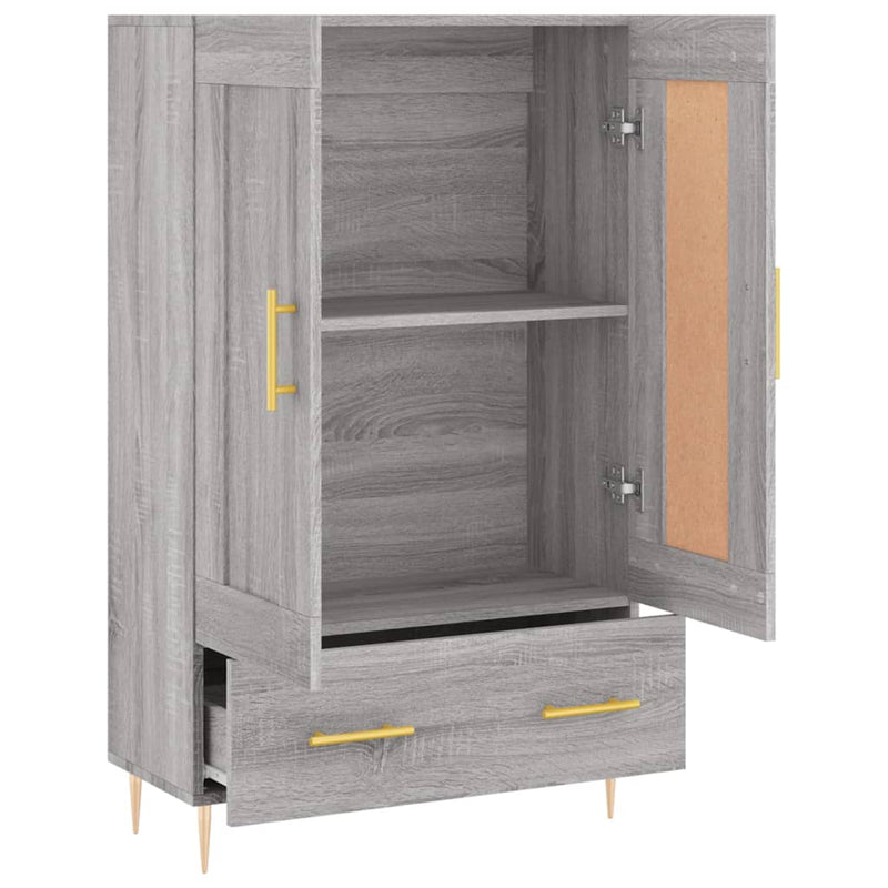 vidaXL szürke sonoma szerelt fa magasszekrény 69,5 x 31 x 115 cm