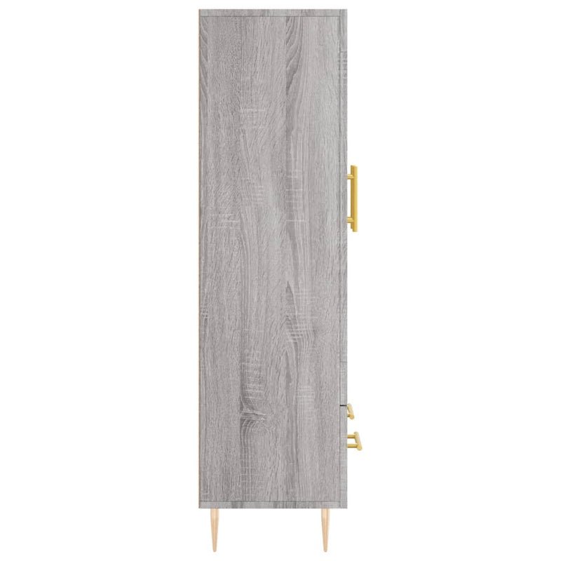 vidaXL szürke sonoma szerelt fa magasszekrény 69,5 x 31 x 115 cm