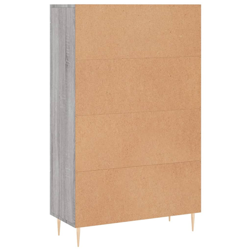 vidaXL szürke sonoma szerelt fa magasszekrény 69,5 x 31 x 115 cm