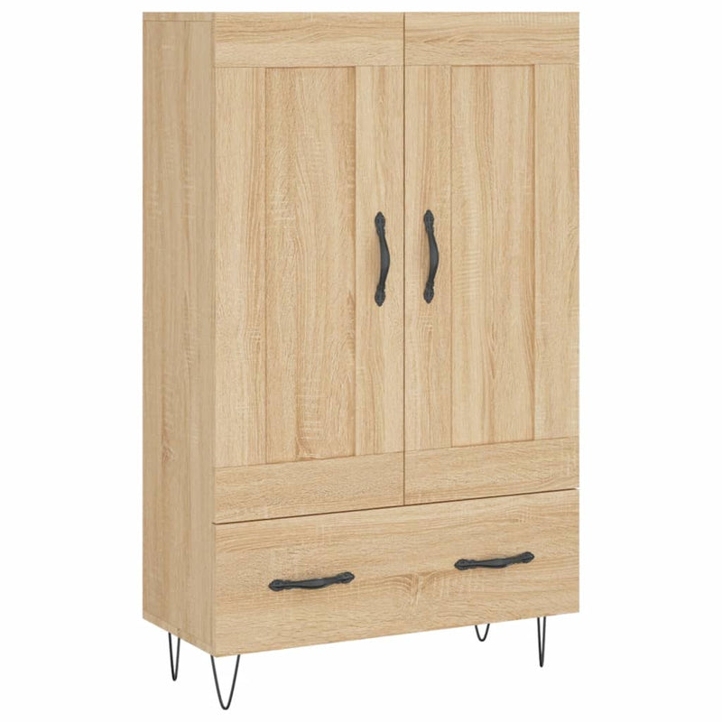 vidaXL sonoma tölgy színű szerelt fa magasszekrény 69,5 x 31 x 115 cm
