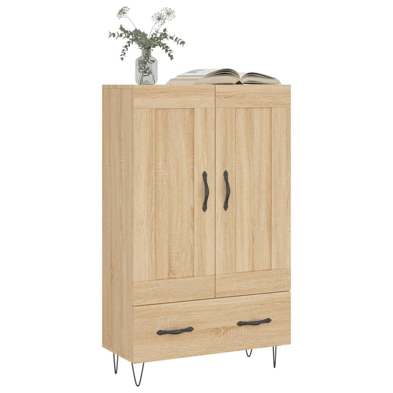 vidaXL sonoma tölgy színű szerelt fa magasszekrény 69,5 x 31 x 115 cm