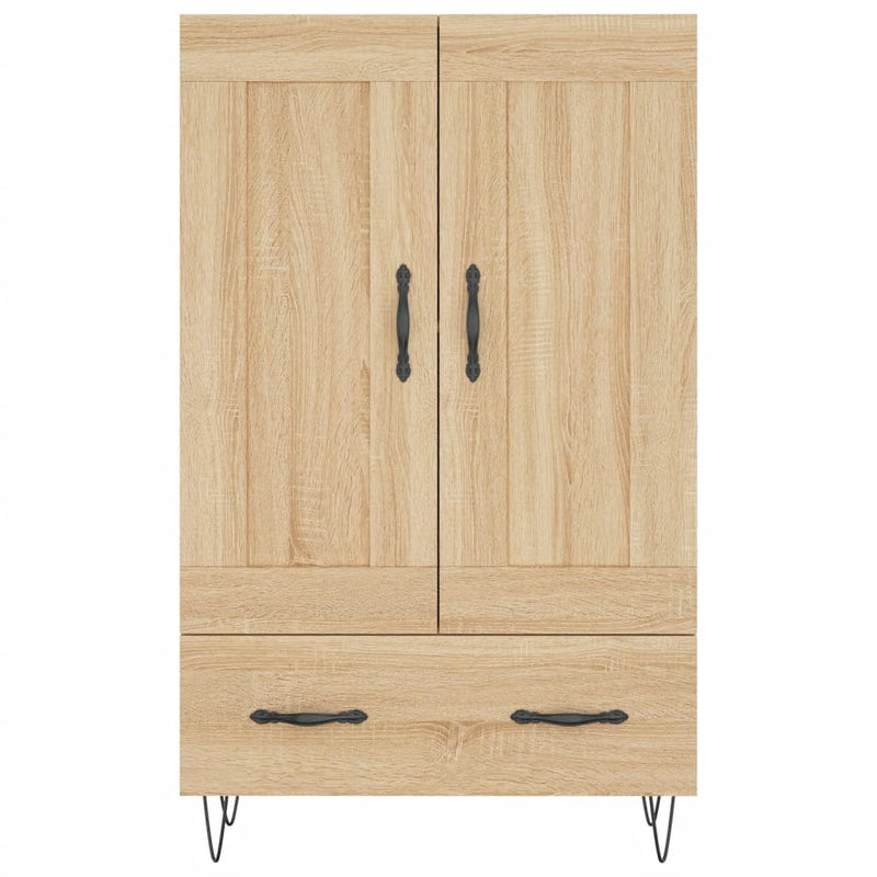 vidaXL sonoma tölgy színű szerelt fa magasszekrény 69,5 x 31 x 115 cm