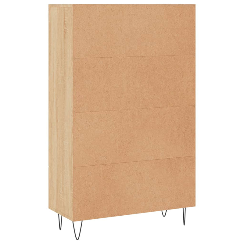 vidaXL sonoma tölgy színű szerelt fa magasszekrény 69,5 x 31 x 115 cm