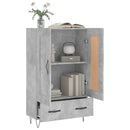 vidaXL betonszürke szerelt fa magasszekrény 69,5 x 31 x 115 cm