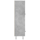 vidaXL betonszürke szerelt fa magasszekrény 69,5 x 31 x 115 cm