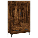 vidaXL füstös tölgy színű szerelt fa magasszekrény 69,5 x 31 x 115 cm