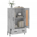 vidaXL betonszürke szerelt fa magasszekrény 69,5 x 31 x 115 cm