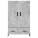vidaXL betonszürke szerelt fa magasszekrény 69,5 x 31 x 115 cm