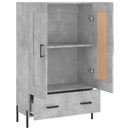 vidaXL betonszürke szerelt fa magasszekrény 69,5 x 31 x 115 cm