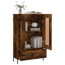 vidaXL füstös tölgy színű szerelt fa magasszekrény 69,5 x 31 x 115 cm