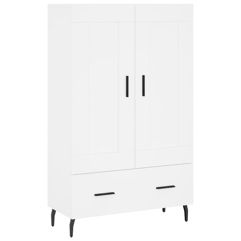 vidaXL fehér szerelt fa magasszekrény 69,5 x 31 x 115 cm