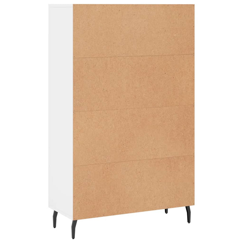 vidaXL fehér szerelt fa magasszekrény 69,5 x 31 x 115 cm