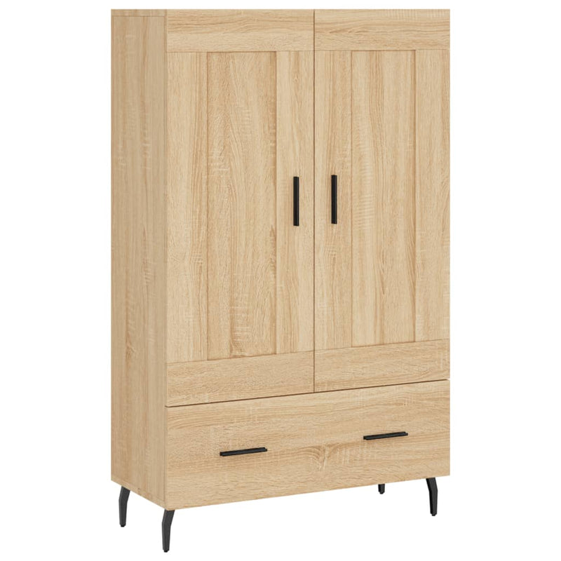 vidaXL sonoma tölgy színű szerelt fa magasszekrény 69,5 x 31 x 115 cm