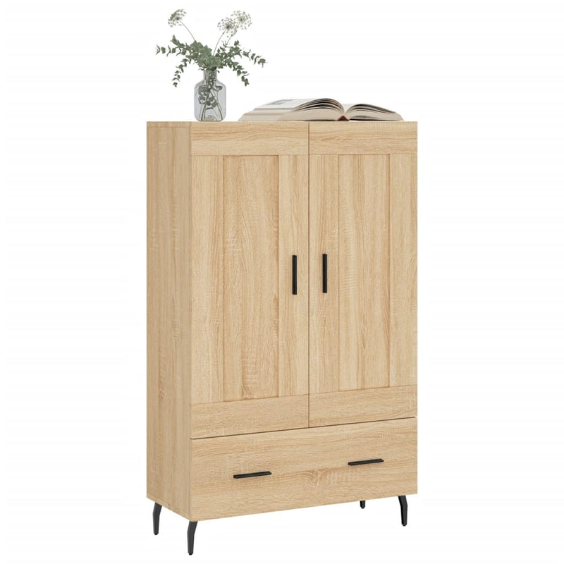 vidaXL sonoma tölgy színű szerelt fa magasszekrény 69,5 x 31 x 115 cm