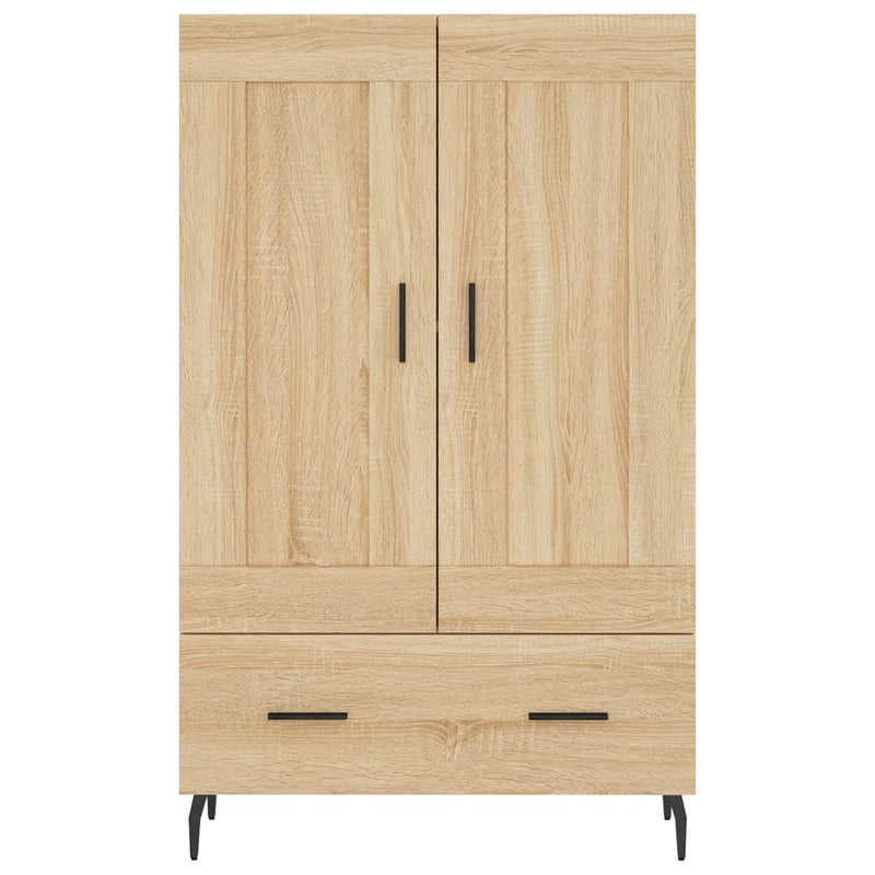 vidaXL sonoma tölgy színű szerelt fa magasszekrény 69,5 x 31 x 115 cm