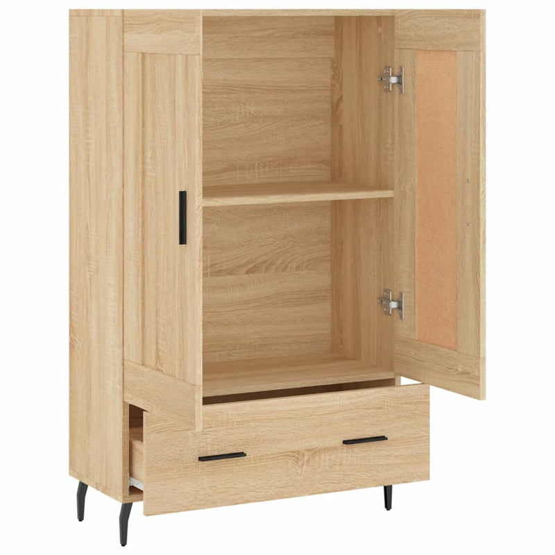 vidaXL sonoma tölgy színű szerelt fa magasszekrény 69,5 x 31 x 115 cm