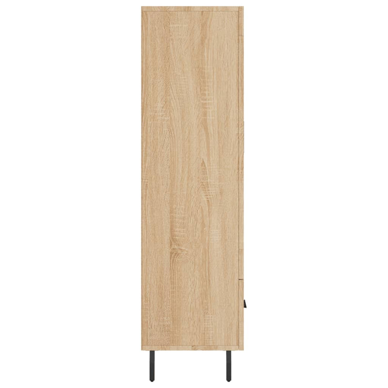 vidaXL sonoma tölgy színű szerelt fa magasszekrény 69,5 x 31 x 115 cm