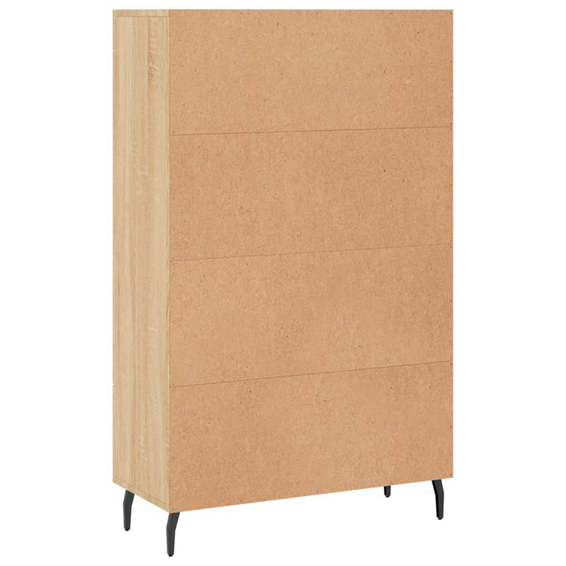 vidaXL sonoma tölgy színű szerelt fa magasszekrény 69,5 x 31 x 115 cm