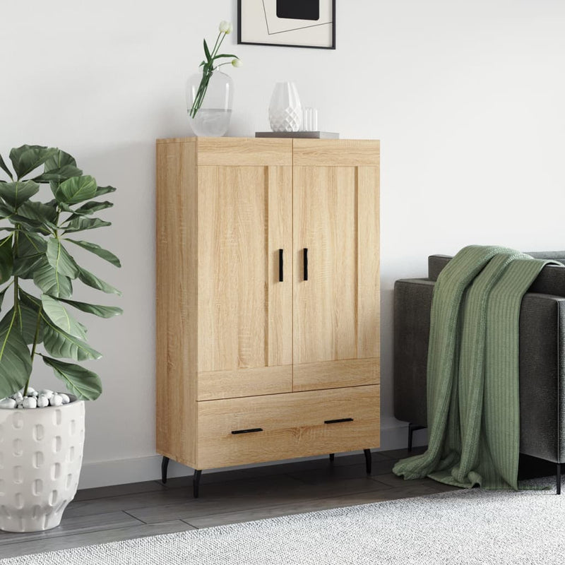 vidaXL sonoma tölgy színű szerelt fa magasszekrény 69,5 x 31 x 115 cm