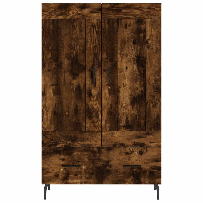 vidaXL füstös tölgy színű szerelt fa magasszekrény 69,5 x 31 x 115 cm