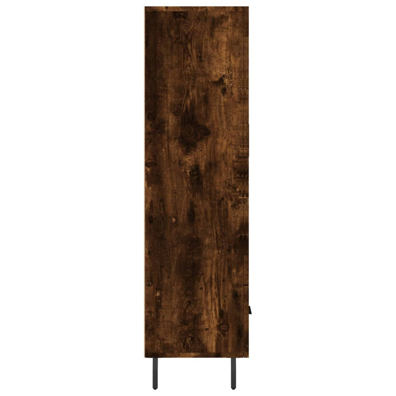 vidaXL füstös tölgy színű szerelt fa magasszekrény 69,5 x 31 x 115 cm