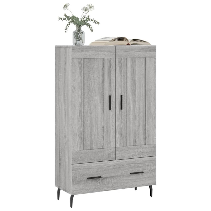 vidaXL szürke sonoma szerelt fa magasszekrény 69,5 x 31 x 115 cm