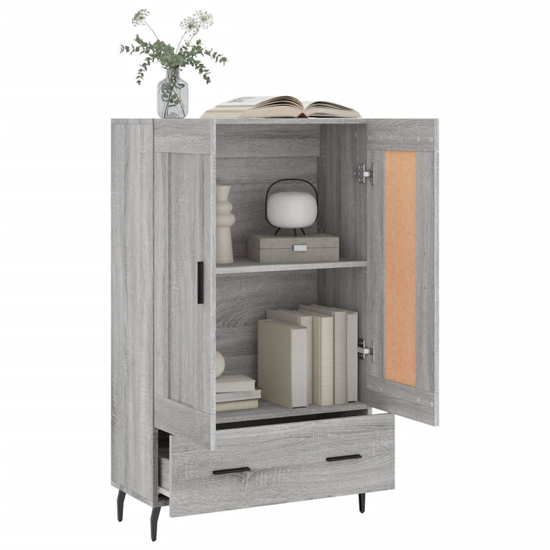 vidaXL szürke sonoma szerelt fa magasszekrény 69,5 x 31 x 115 cm