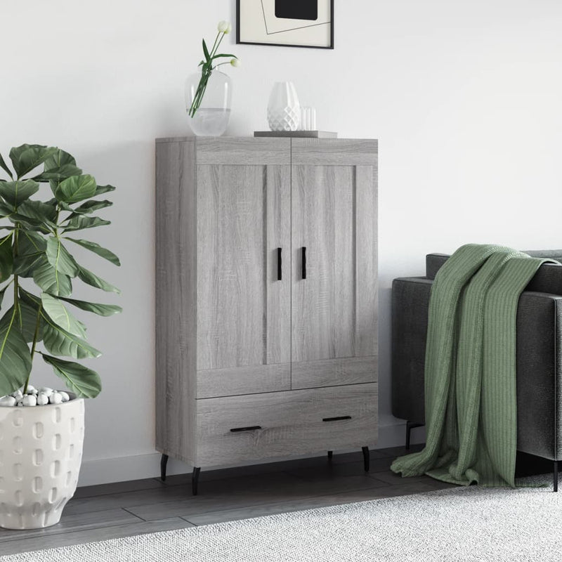 vidaXL szürke sonoma szerelt fa magasszekrény 69,5 x 31 x 115 cm
