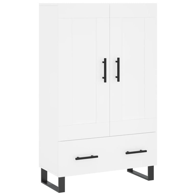vidaXL fehér szerelt fa magasszekrény 69,5 x 31 x 115 cm