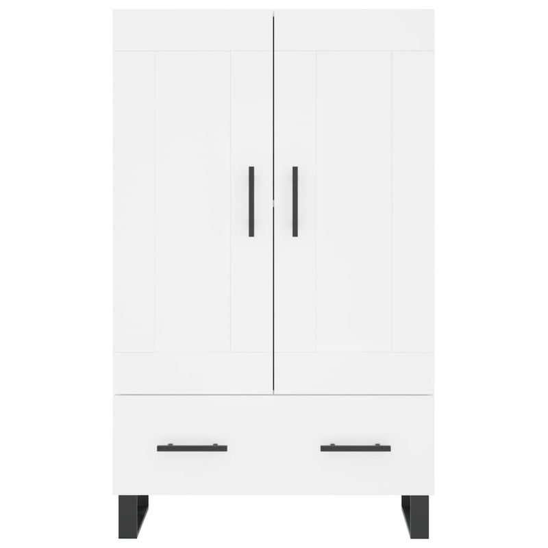 vidaXL fehér szerelt fa magasszekrény 69,5 x 31 x 115 cm