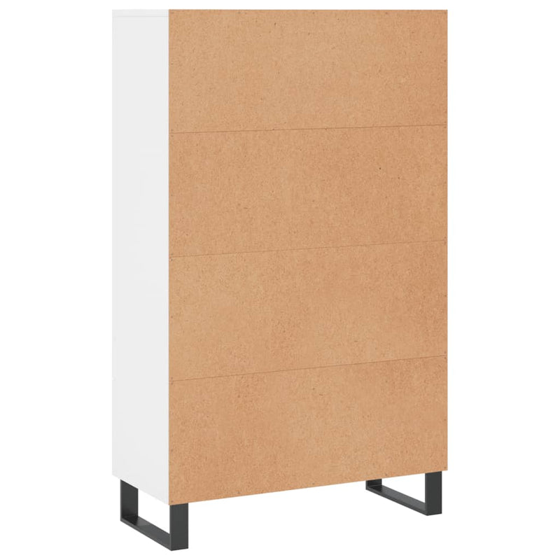 vidaXL fehér szerelt fa magasszekrény 69,5 x 31 x 115 cm