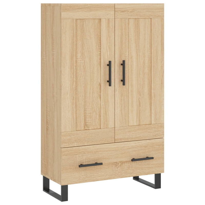 vidaXL sonoma tölgy színű szerelt fa magasszekrény 69,5 x 31 x 115 cm