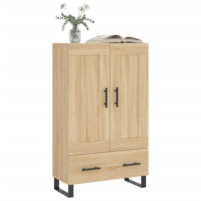 vidaXL sonoma tölgy színű szerelt fa magasszekrény 69,5 x 31 x 115 cm