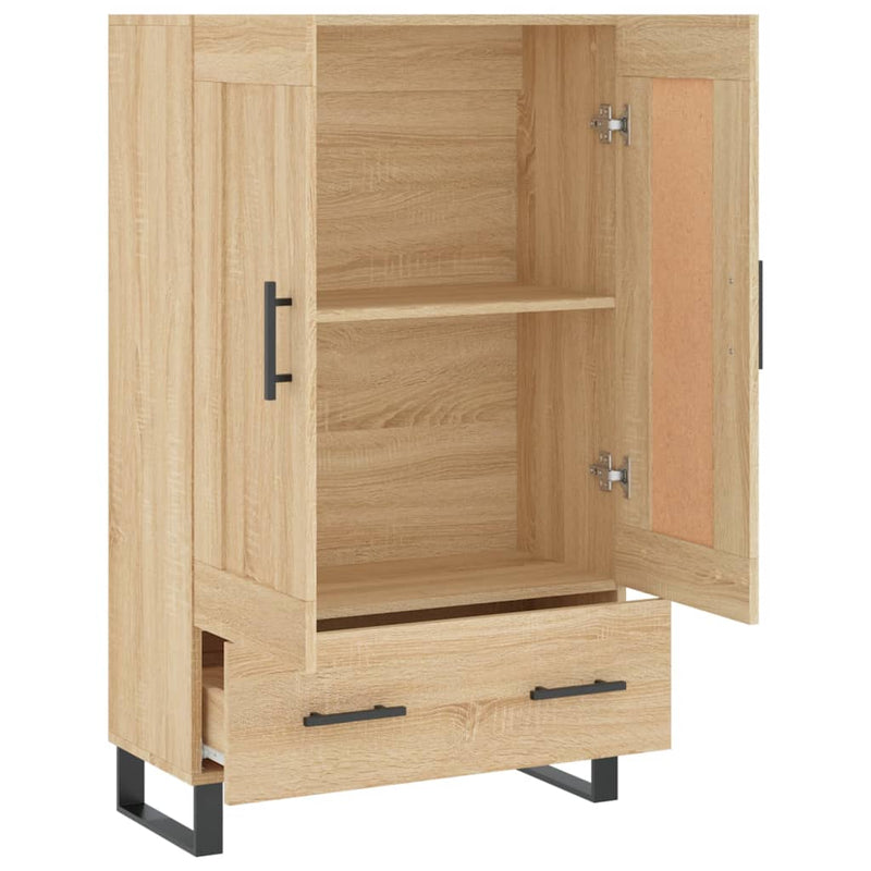 vidaXL sonoma tölgy színű szerelt fa magasszekrény 69,5 x 31 x 115 cm