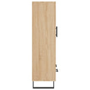 vidaXL sonoma tölgy színű szerelt fa magasszekrény 69,5 x 31 x 115 cm