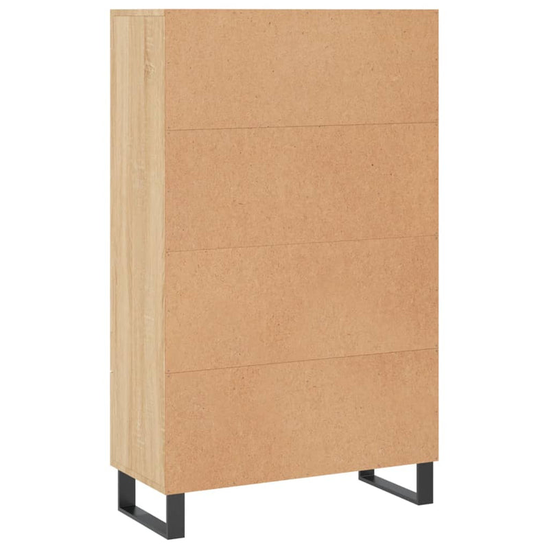 vidaXL sonoma tölgy színű szerelt fa magasszekrény 69,5 x 31 x 115 cm