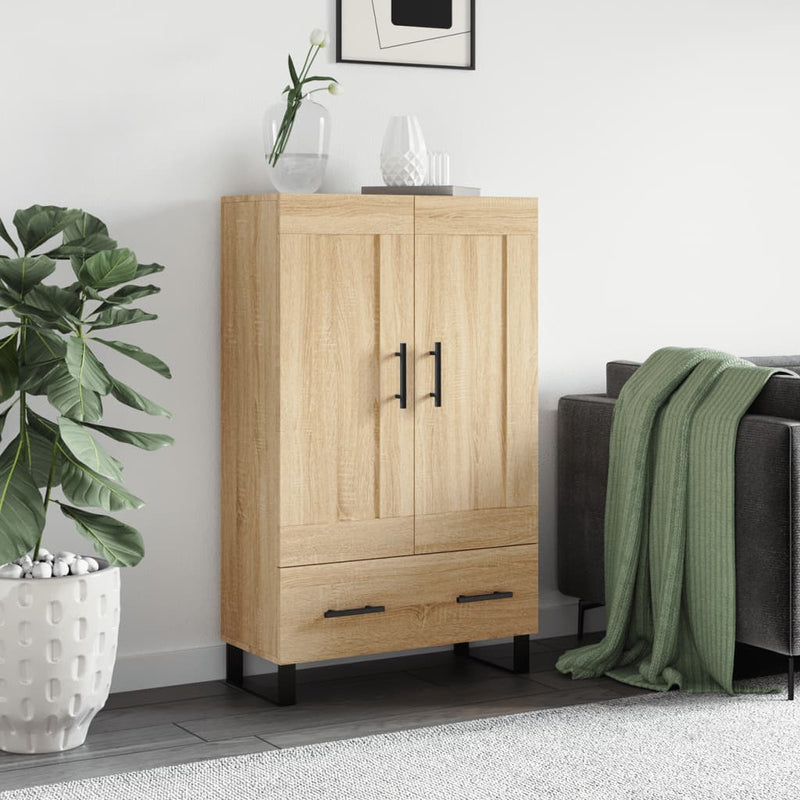 vidaXL sonoma tölgy színű szerelt fa magasszekrény 69,5 x 31 x 115 cm