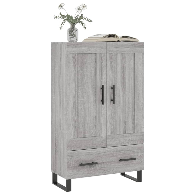 vidaXL szürke sonoma szerelt fa magasszekrény 69,5 x 31 x 115 cm