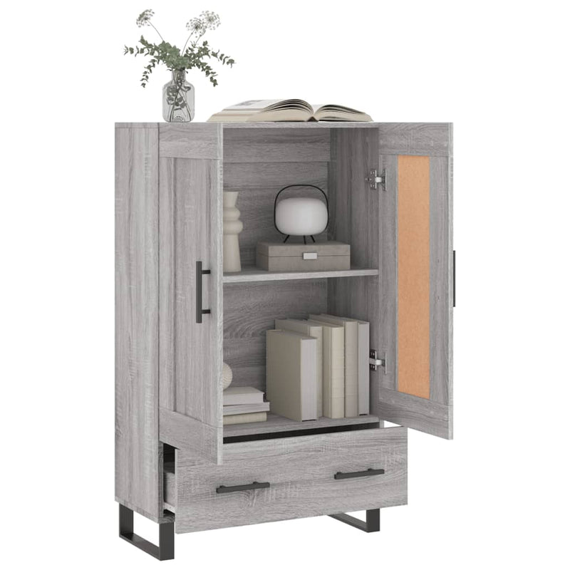 vidaXL szürke sonoma szerelt fa magasszekrény 69,5 x 31 x 115 cm
