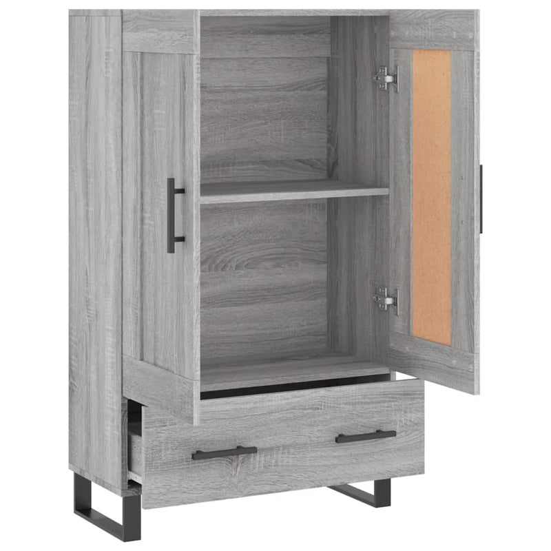 vidaXL szürke sonoma szerelt fa magasszekrény 69,5 x 31 x 115 cm