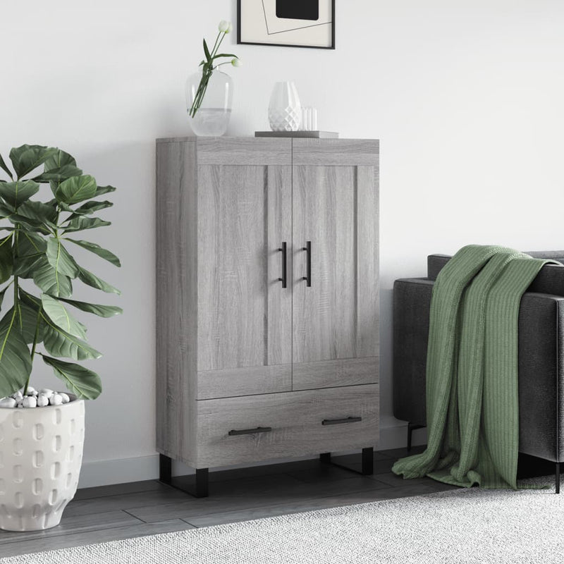 vidaXL szürke sonoma szerelt fa magasszekrény 69,5 x 31 x 115 cm