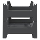 vidaXL fekete rakásolható PP bortartó állvány 12 palacknak