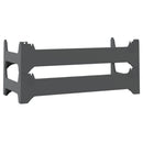 vidaXL fekete rakásolható PP bortartó állvány 12 palacknak