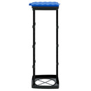 vidaXL 2 db fekete és kék PP szemeteszsáktartó 120 L