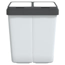 vidaXL fehér dupla szemeteskuka 2x25 L