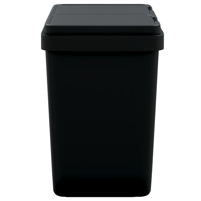 vidaXL antracitszürke dupla szemeteskuka 2x25 L